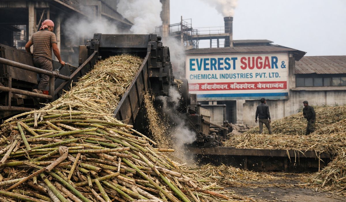 उखु अभावका कारण एभरेष्ट चिनी उद्योगले लक्ष्य अनुसार क्रसिङ गर्न सकेन