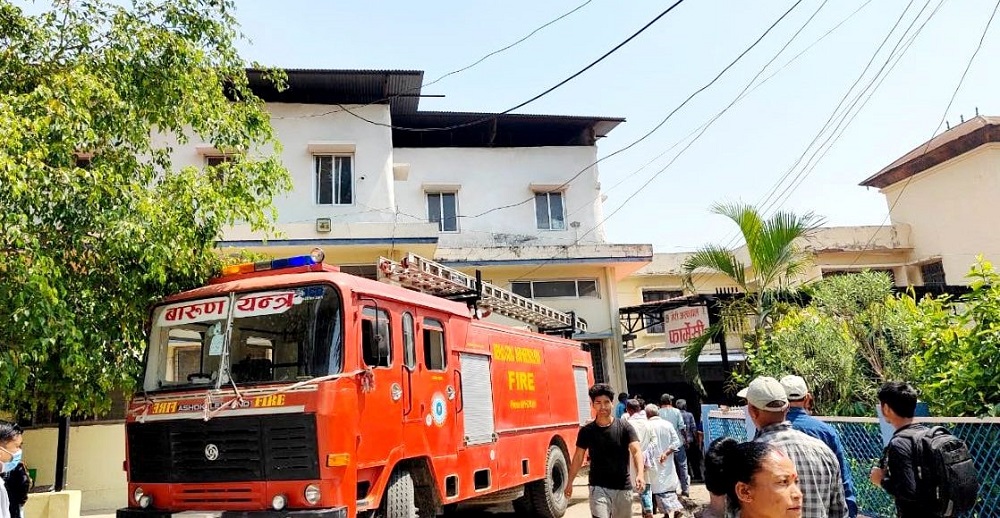 भेरी अस्पतालको मेडिकल स्टोरमा आगलागी