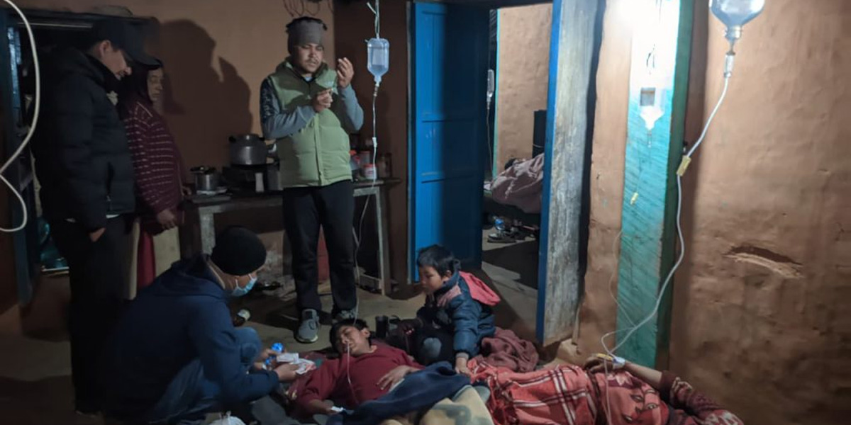 बिहे भोजले बिरामी परेका बिरामीको पछिल्लो अवस्था कस्तो छ ? 