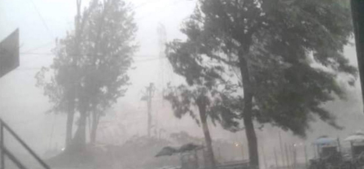 यी ठाउँमा तीव्र हावाहुरीको चेतावनी, सतर्क रहन आग्रह