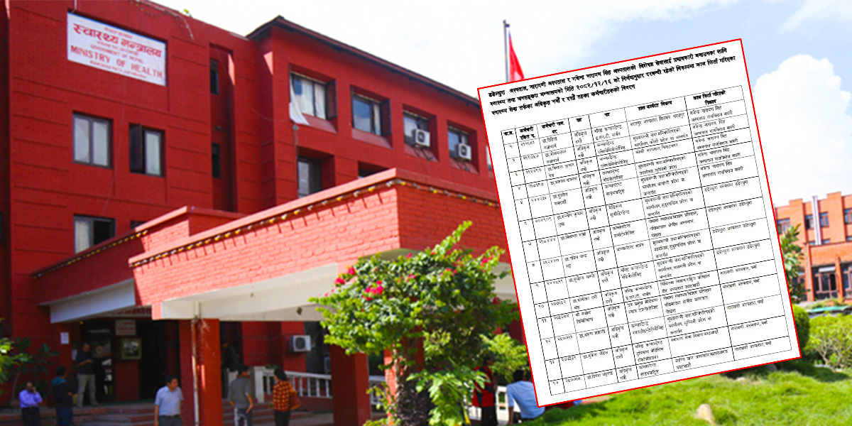 पहुँचको भरमा काज मिलाएर बसेका यी विशेषज्ञ डाक्टर अब आफ्नै दरबन्दीमा फर्किए