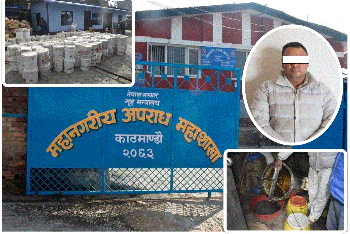 अप्रेसन हनीः ७ वर्षदेखि उपत्यकामा गुणस्तरहीन मह बेच्ने पक्राउ, ७६ सय किलो बरामद 