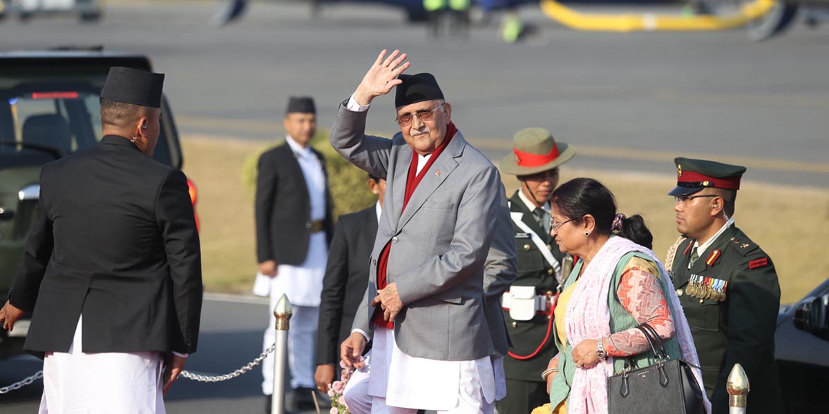 प्रधानमन्त्री ओली आज थाइल्याण्ड जाँदै
