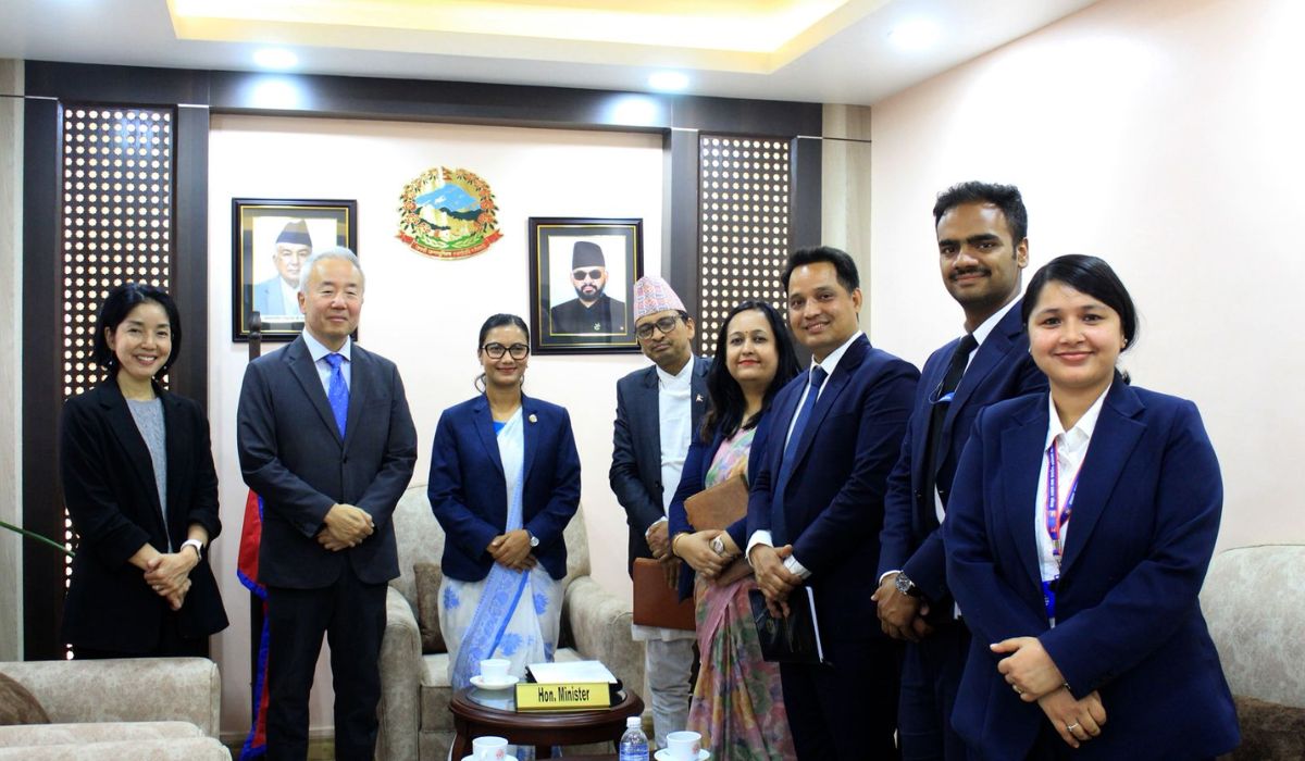 कानूनमन्त्री र जापानी राजदूत भेट, एआई नियमन सहकार्य छलफल