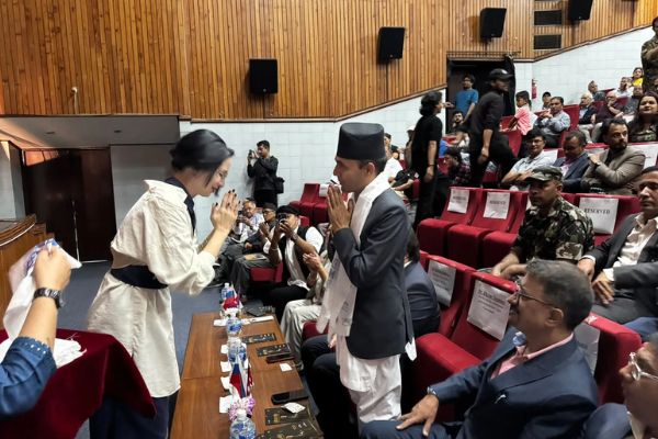 सियन हाउसमा नेपाल–रुस थिएटर सप्ताह सुरु, चेखभको ‘अन्तिम गीत’ मञ्चन