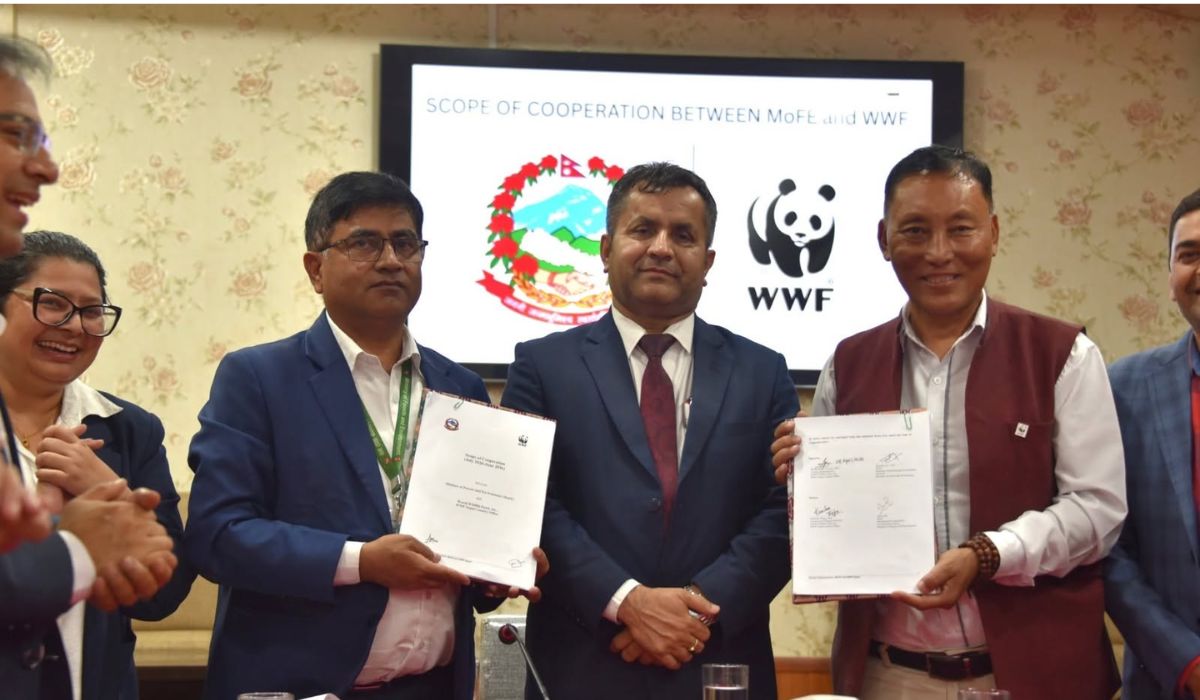 कृषि, वन तथा पर्यावरण मन्त्रालय र डब्लूडब्लूएफ नेपालबीच १० वर्षे सहकार्य सम्झौता