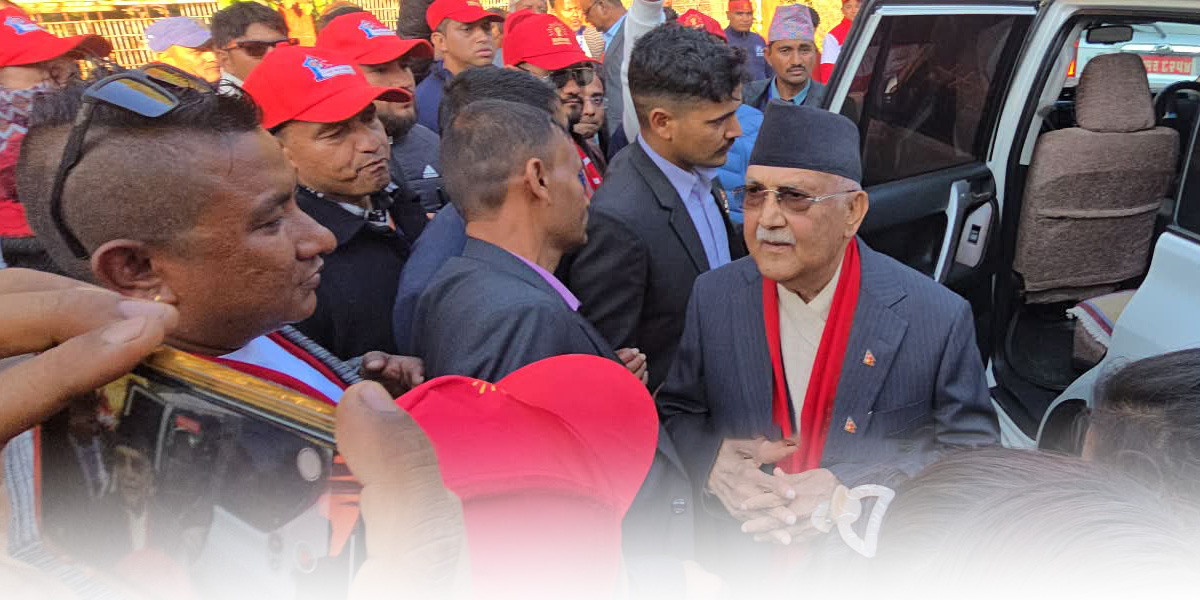 ओलीले गराए उम्मेदवारी दर्ता