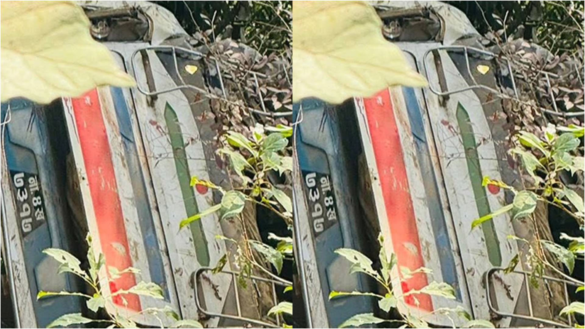 भोजपुरमा  नेपाली सेना सवार बस दुर्घटना