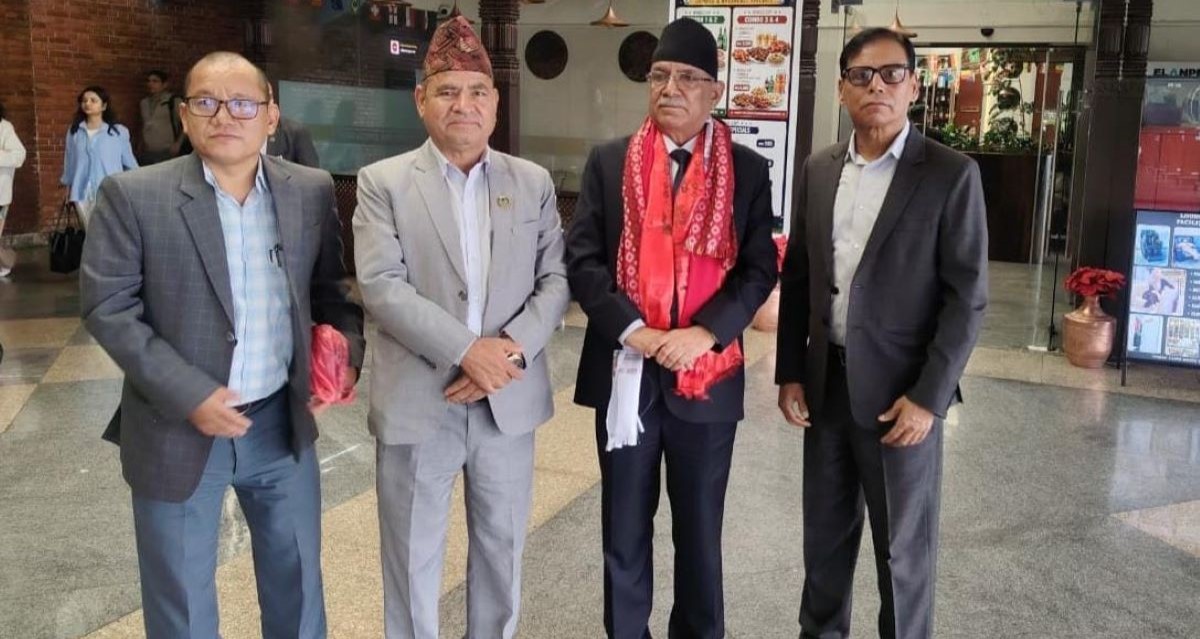 पाँचदिने भ्रमण सम्पन्न गरी स्वदेश फर्किए प्रचण्ड 