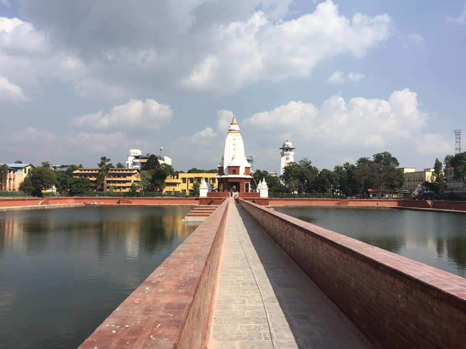  रानीपोखरी र दरबार हाइस्कुलको उद्घाटन गरिँदै    