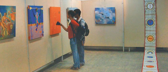 ललितकला प्रदर्शनी व्यवस्थित गर्न कार्यविधि