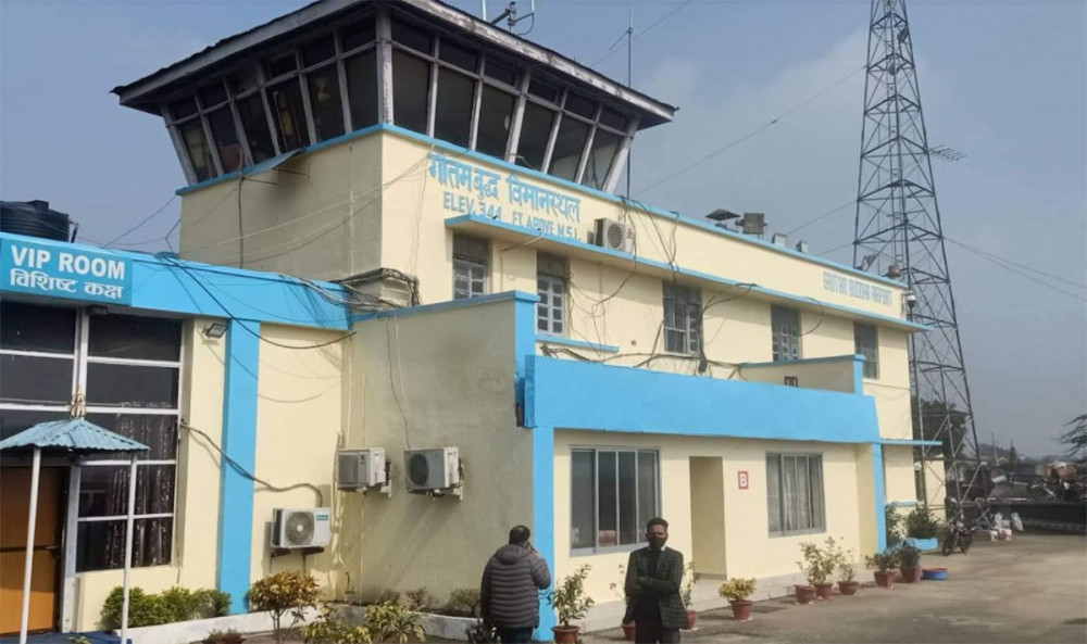 चट्याङ परेपछि गौतम बुद्ध विमानस्थल बन्द